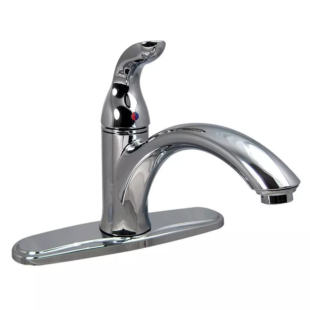 Chrome Finish Single Lever Kitchen Faucet