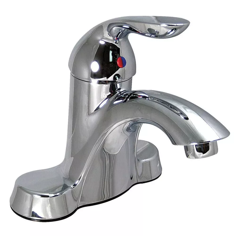 Chrome Finish Single Lever Lavatory Faucet