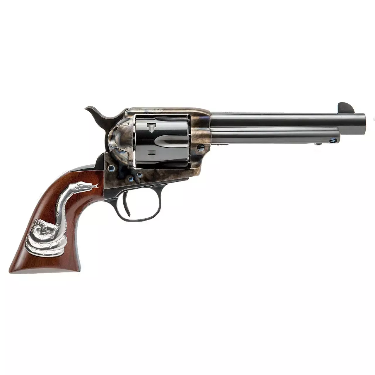 Cimarron Arms Man With No Name Revolver .45 Colt Blued 4.75"