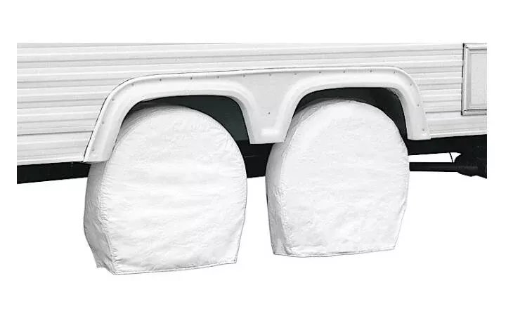 Classic Accessories RV Wheel Covers - 19"-22" - White• 76220