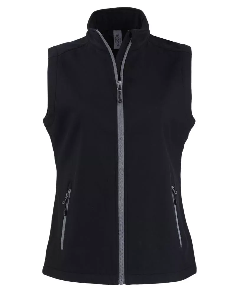 Clique Women’s Tempo Recycled Stretch Softshell Full Zip Vest