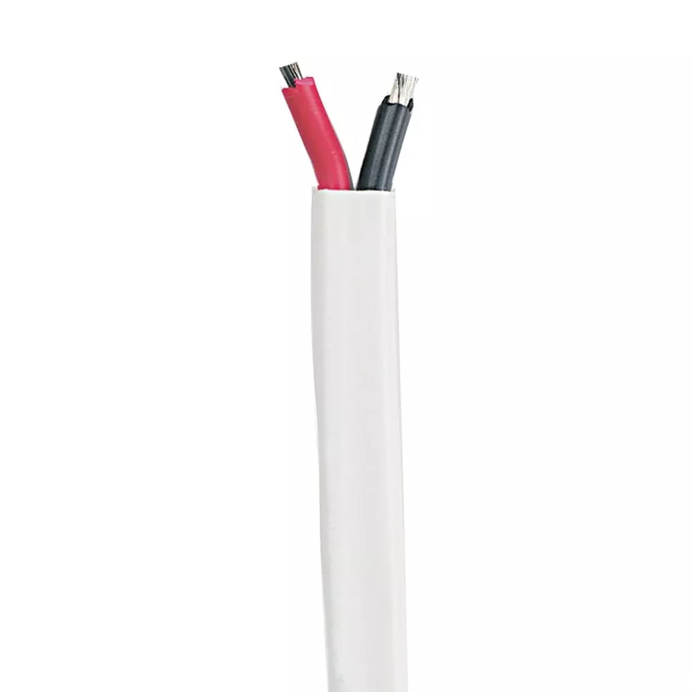 Cobra Wire 10/2 Gauge Flat Multi Conductor Marine Boat Duplex Cable - Red/Black - 100'