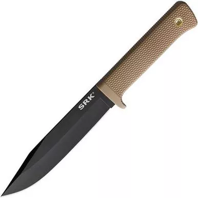 Cold Steel SRK Compact Fixed Blade with Desert Tan Handle