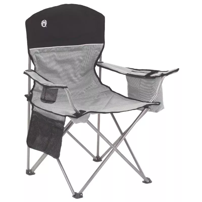 Coleman Cooler Quad Chair – GreyBlack