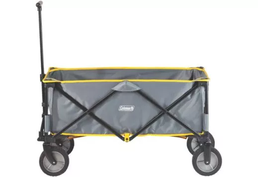 COLEMAN FOLDING CAMP WAGON W/ WHEELS GRAY/BLACK/YELLOW TRIM