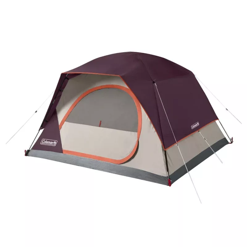 Coleman Skydome 4-Person Camping Tent – Blackberry