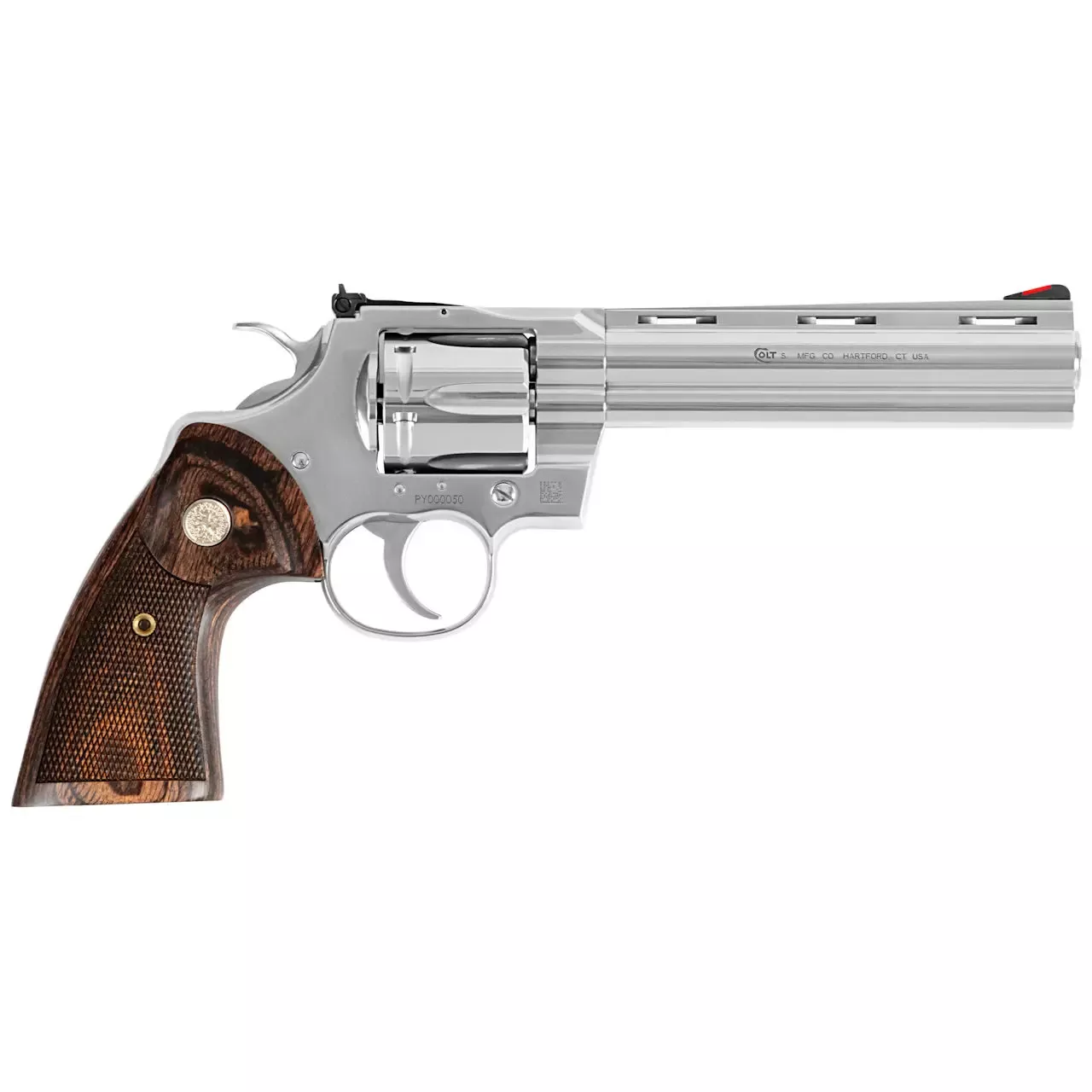 Colt Python 357 Magnum Revolver 6" Stainless 6rd Walnut PYTHONSP6WTS