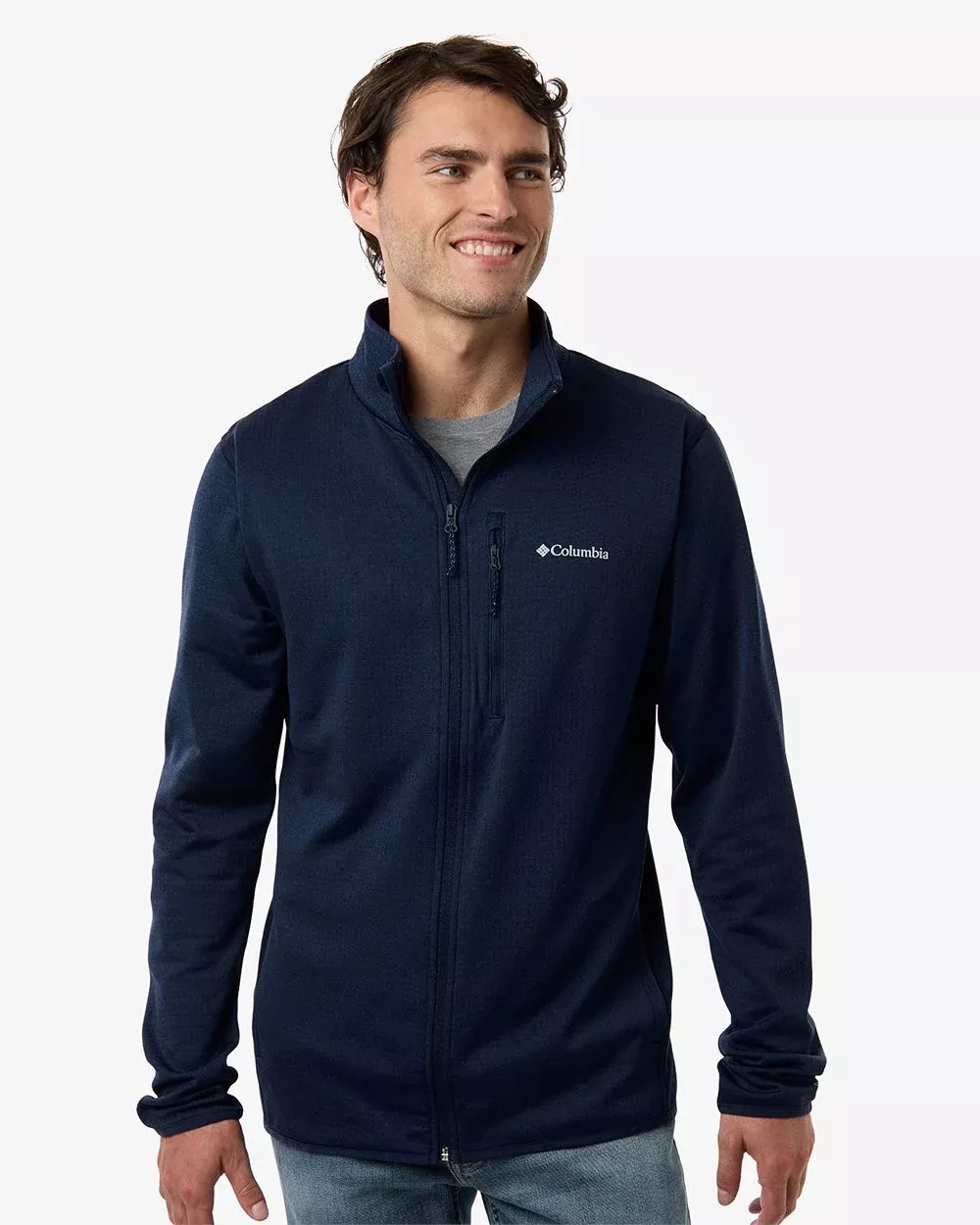 Columbia Men’s Essential Hike Grid Fleece Full-Zip