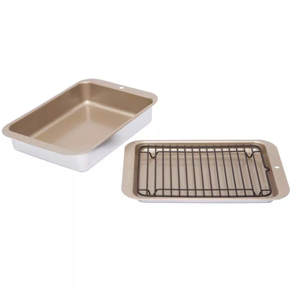 Compact Grill and Bake Set, 3 Piece