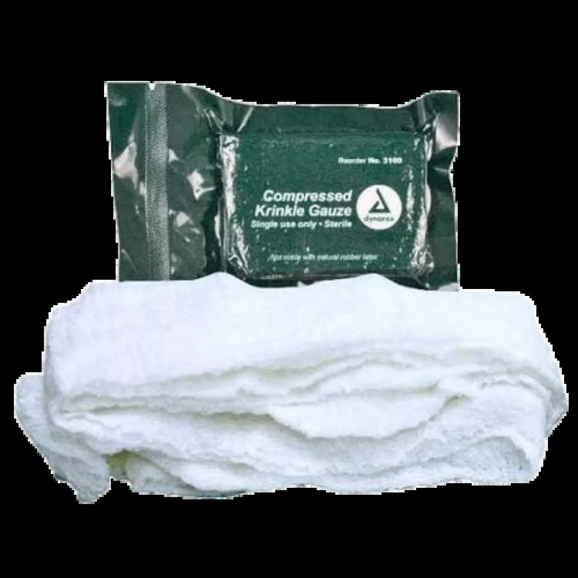 Compressed Krinkle Gauze Sterile 4.5" x 4.1 yd