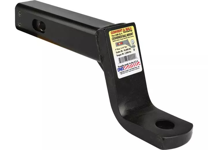 Convert-A-Ball Cushioned Ball Mount for 2" Receivers - 4" Drop• AM-S-C-4