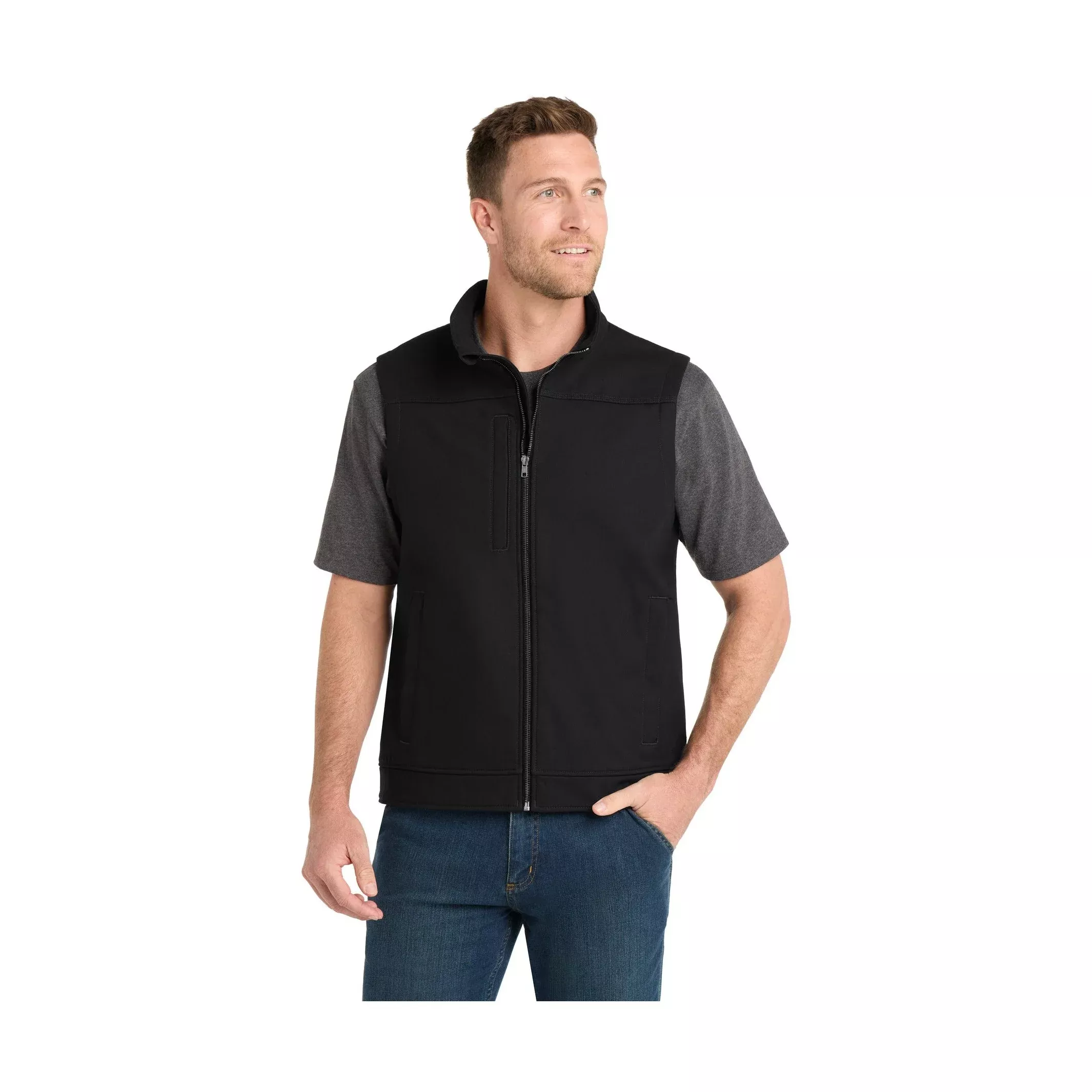CornerStone Men’s Duck Bonded Soft Shell Vest CSV60