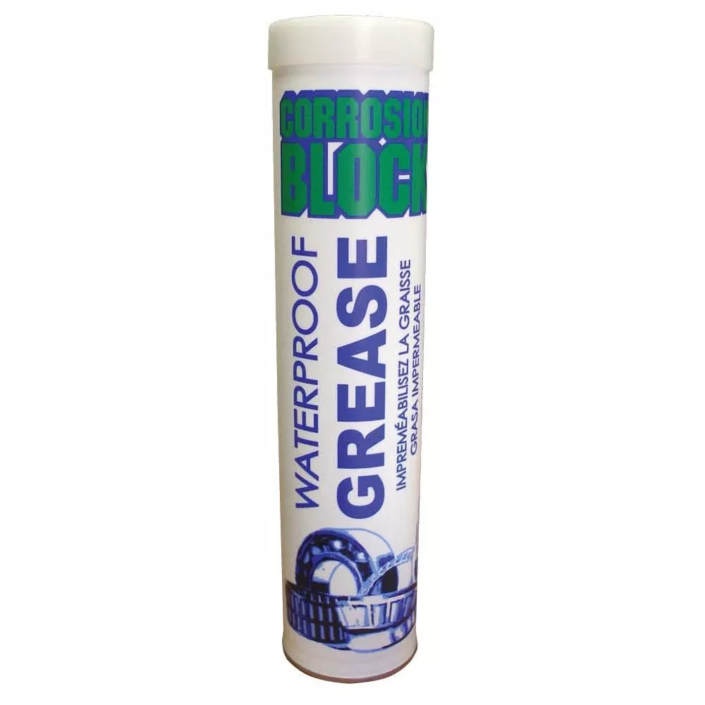 Corrosion Block High Performance Waterproof Grease – 14oz Cartridge – Non-Hazmat, Non-Flammable & Non-Toxic