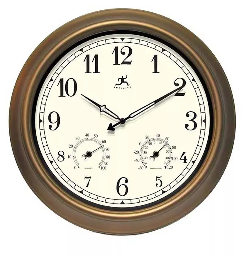 Craftsman Metal Outdoor Clock - 12144CP-1679