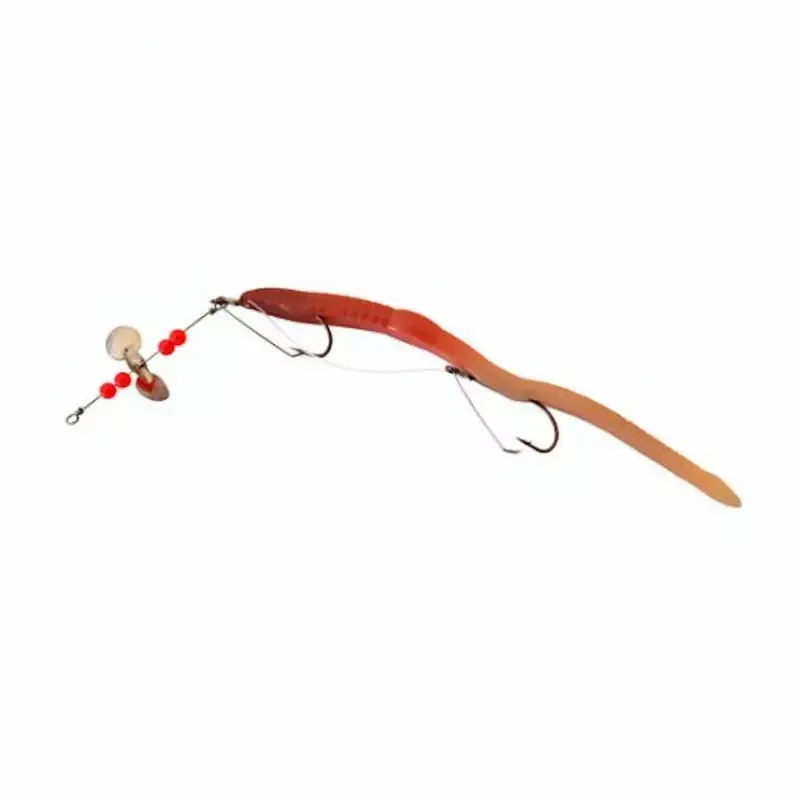 Creme Scoundrel 6 Rigged Worm with Weedless Hook"