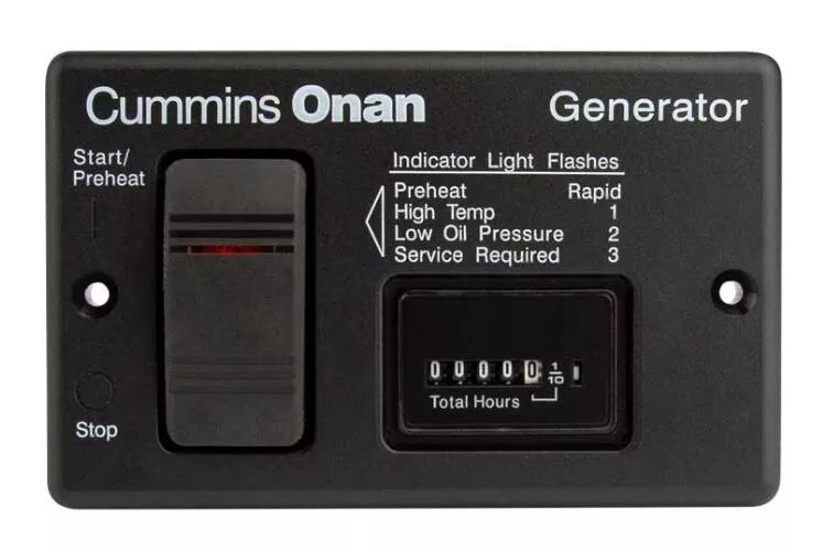 Cummins Remote Start/Stop with Analog Hourmeter for QD Models• 300-4943