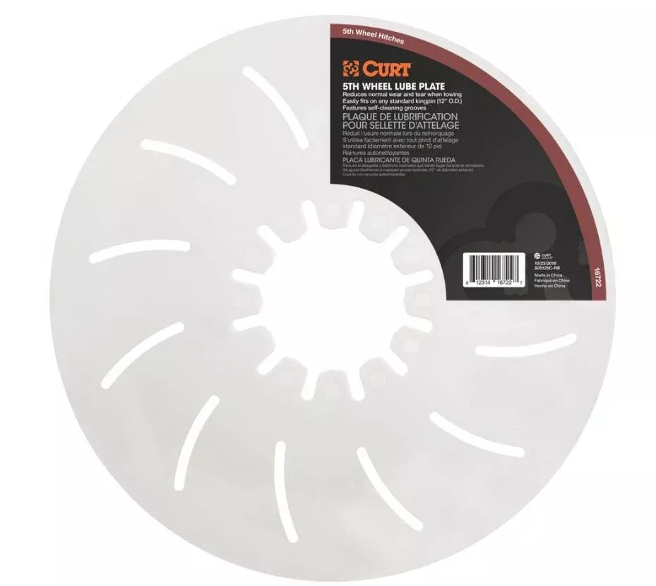 CURT 12" 5th Wheel Lube Plate #16722