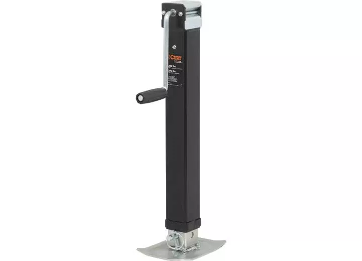 Curt Direct-Weld Square Jack w/ Side Handle (8.000 LBS, 15" Travel)• 28575