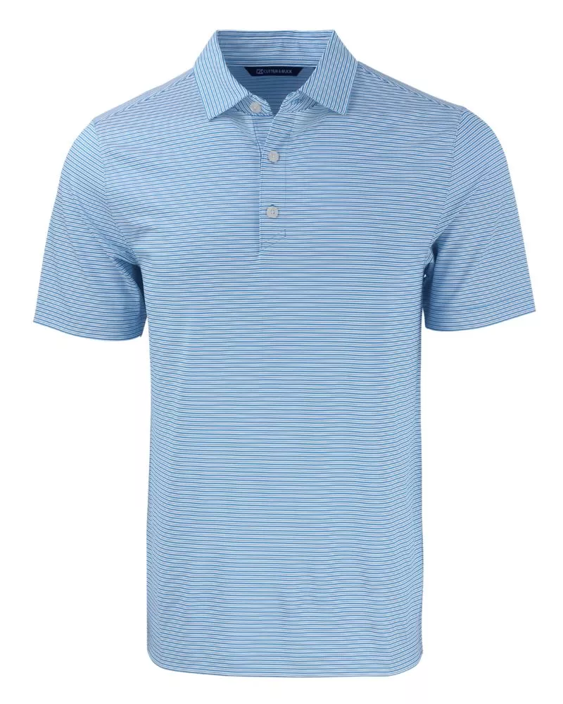Cutter & Buck Men’s Forge Recycled Double Stripe Four-Way Stretch Polo