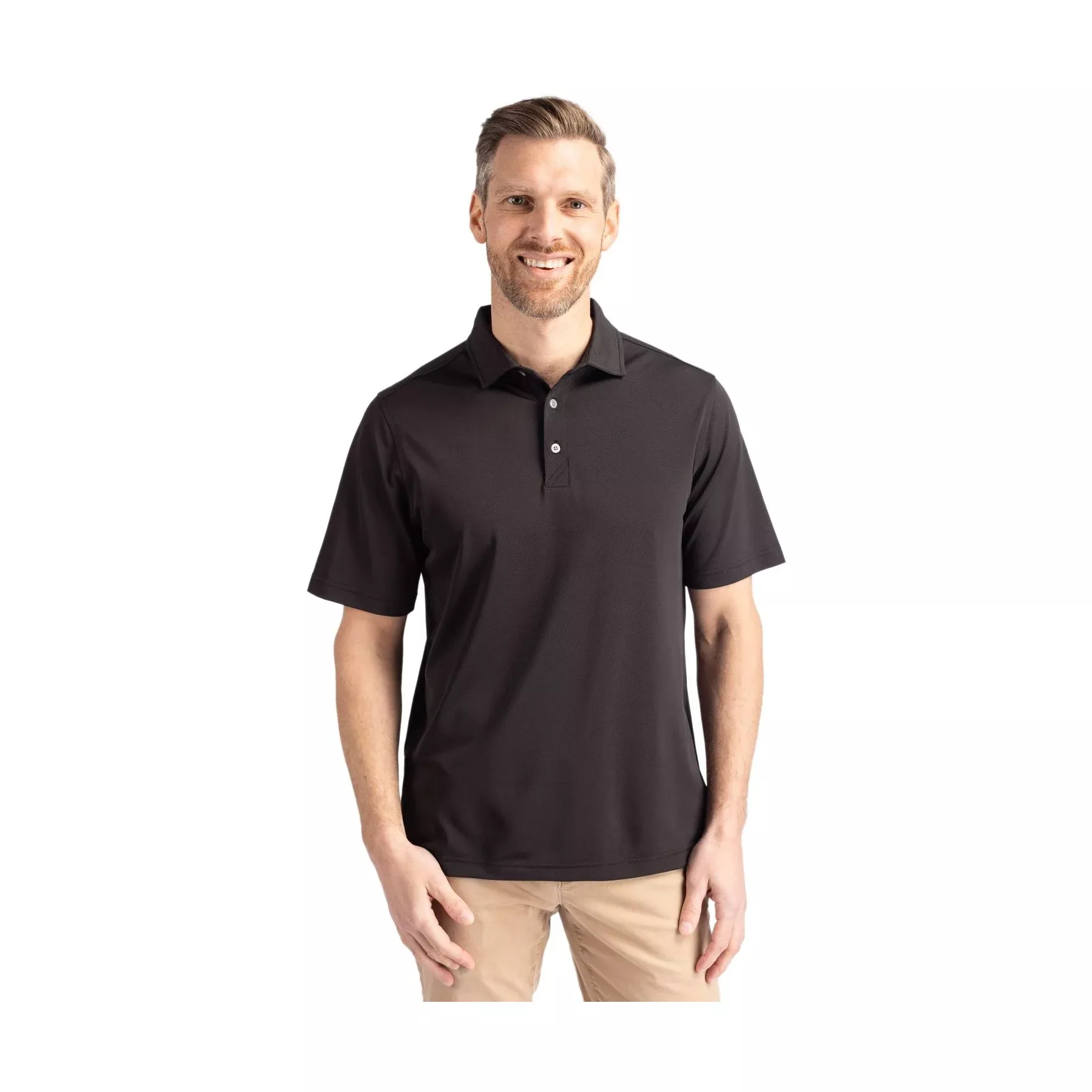 Cutter & Buck Men's Virtue Recycled Featherlight Pique Polo