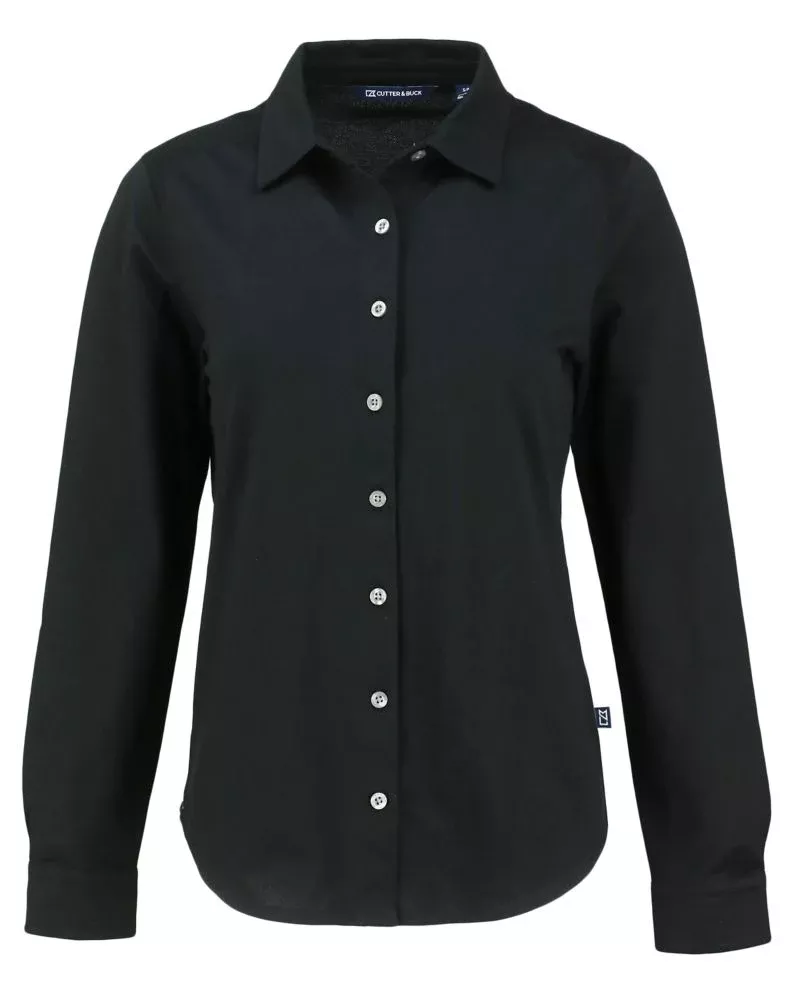 Cutter & Buck Women's Advantage Pique Long Sleeve Button-Down Shirt