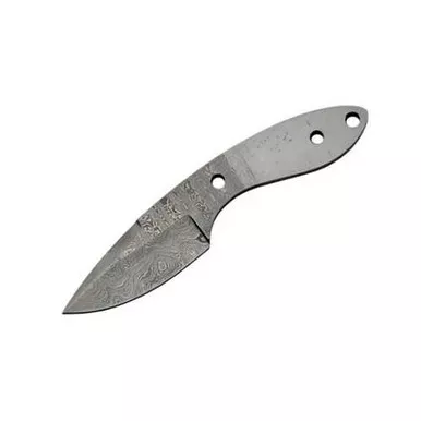 Damascus Drop Point Hunter Knife Blade Blank 3 Inch Full Tang