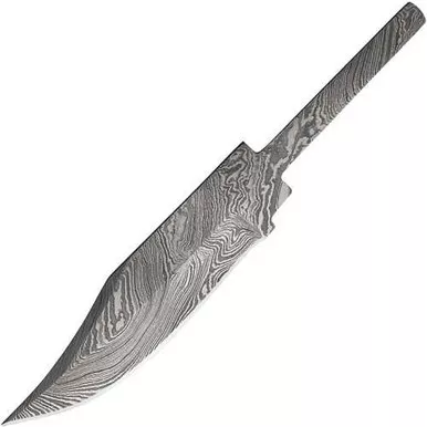 Damascus Skinner Knife Blade Blank 7.63 Inch Clip Point