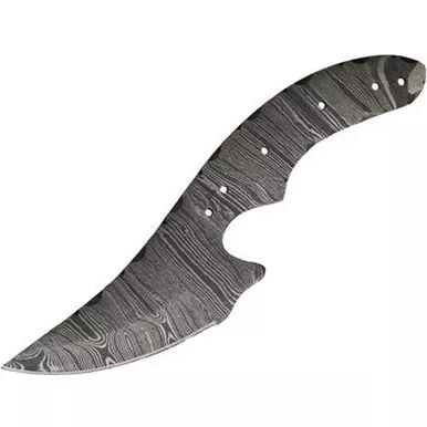 Damascus Small Skinner Knife Blade Blank