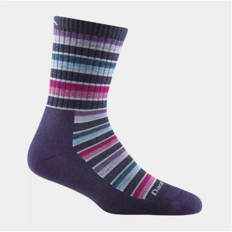 DARN TOUGH SOCKS Women's Decade Stripe Micro Crew Midweight Hiking Sock