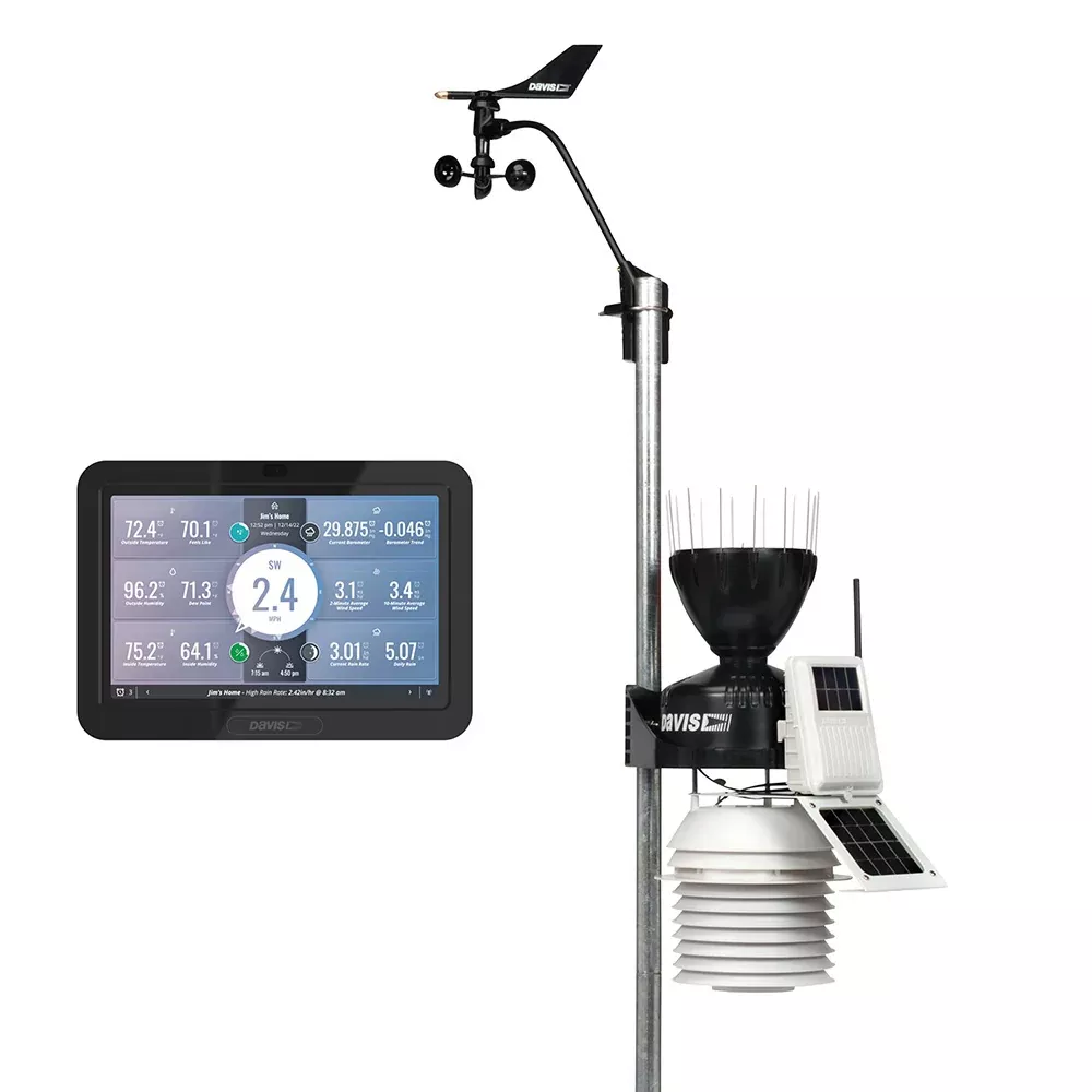 Davis Vantage Pro2 Wireless Weather Station w/WeatherLink Console24hr Fan Aspirated Radiation Shield