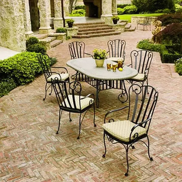 Deauville Wrought Iron Dining Table Set