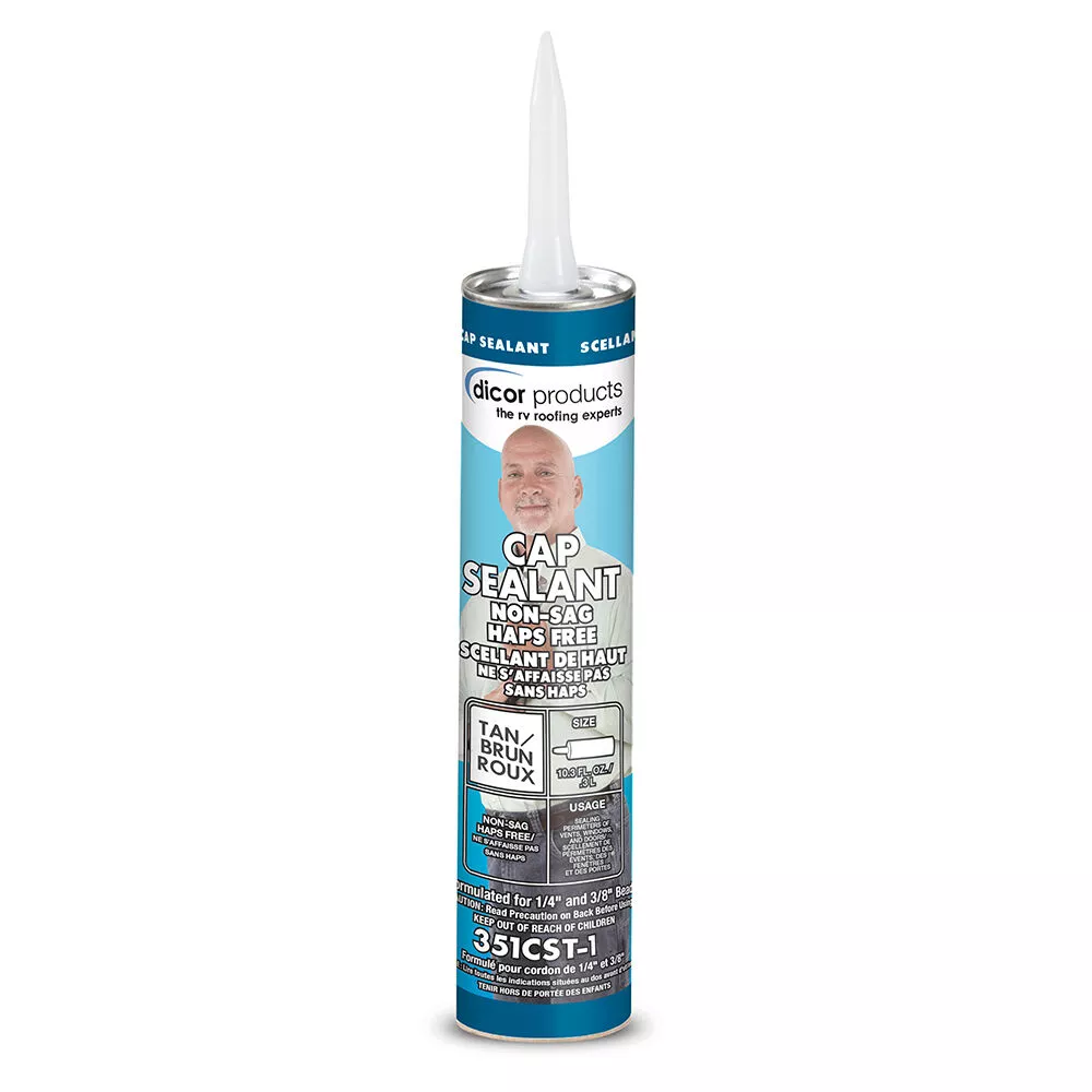Dicor Cap Sealant, 10-oz. Tube, Tan