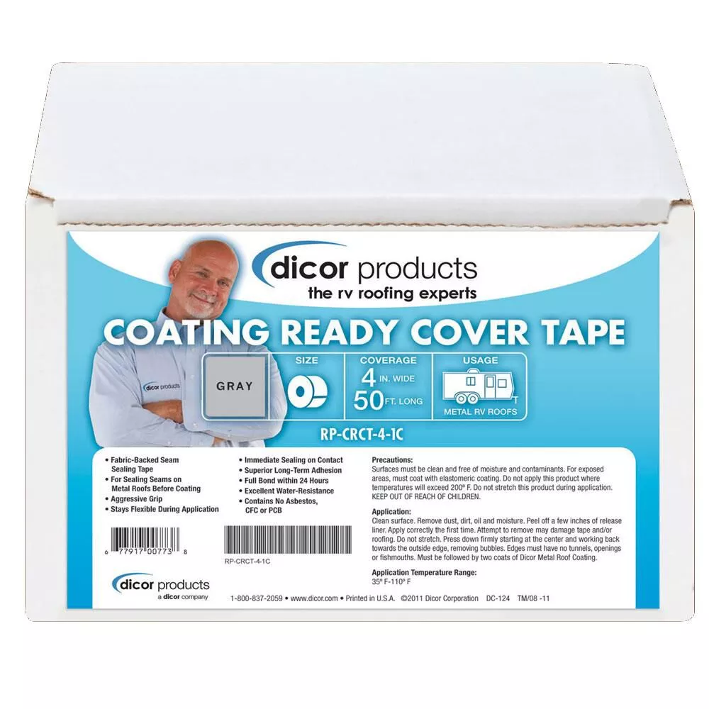 Dicor Coating-Ready Cover Tape, 50'L x 4"W