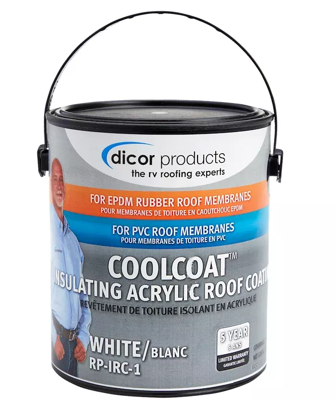 Dicor CoolCoat Insulating EPDM Rubber Roof Coating• RP-IRC-1