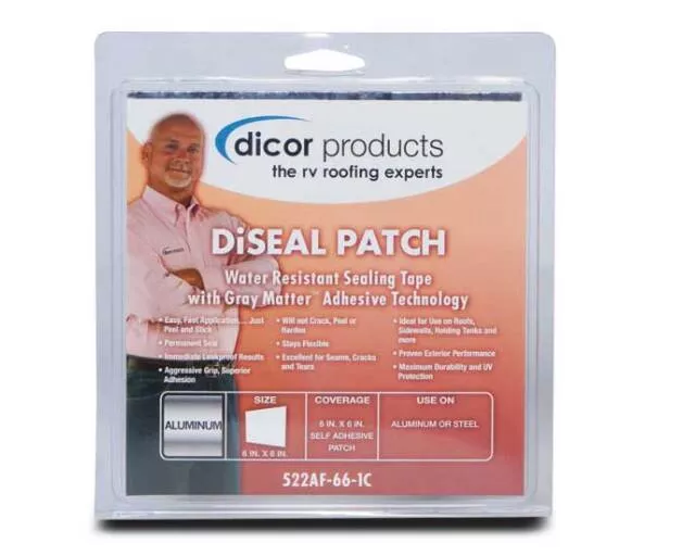 Dicor DiSeal Metal Silver Roll Tape 4″W x 50’L• 522AF-450-1C