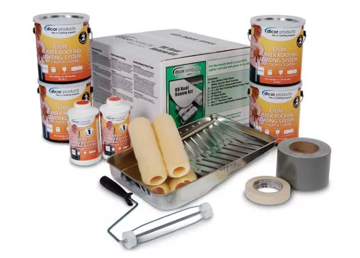 Dicor EPDM Rubber Roofing Coating System, White• RP-RRK-30