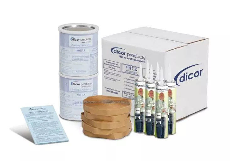 Dicor Installation Kit for EPDM and TPO Roofing, Ivory• 401CK-V