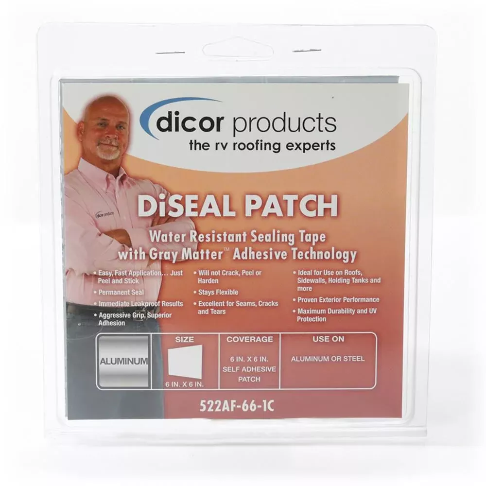Dicor Seal-Tite Patch, 6" x 6", White