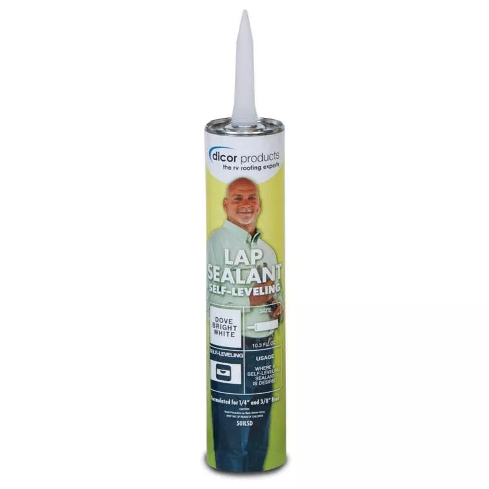 Dicor Self-Leveling Lap Sealant, Dove (Bright White)