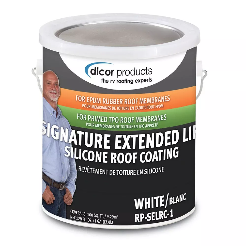 Dicor Silicone White Roof Coating, Gallon