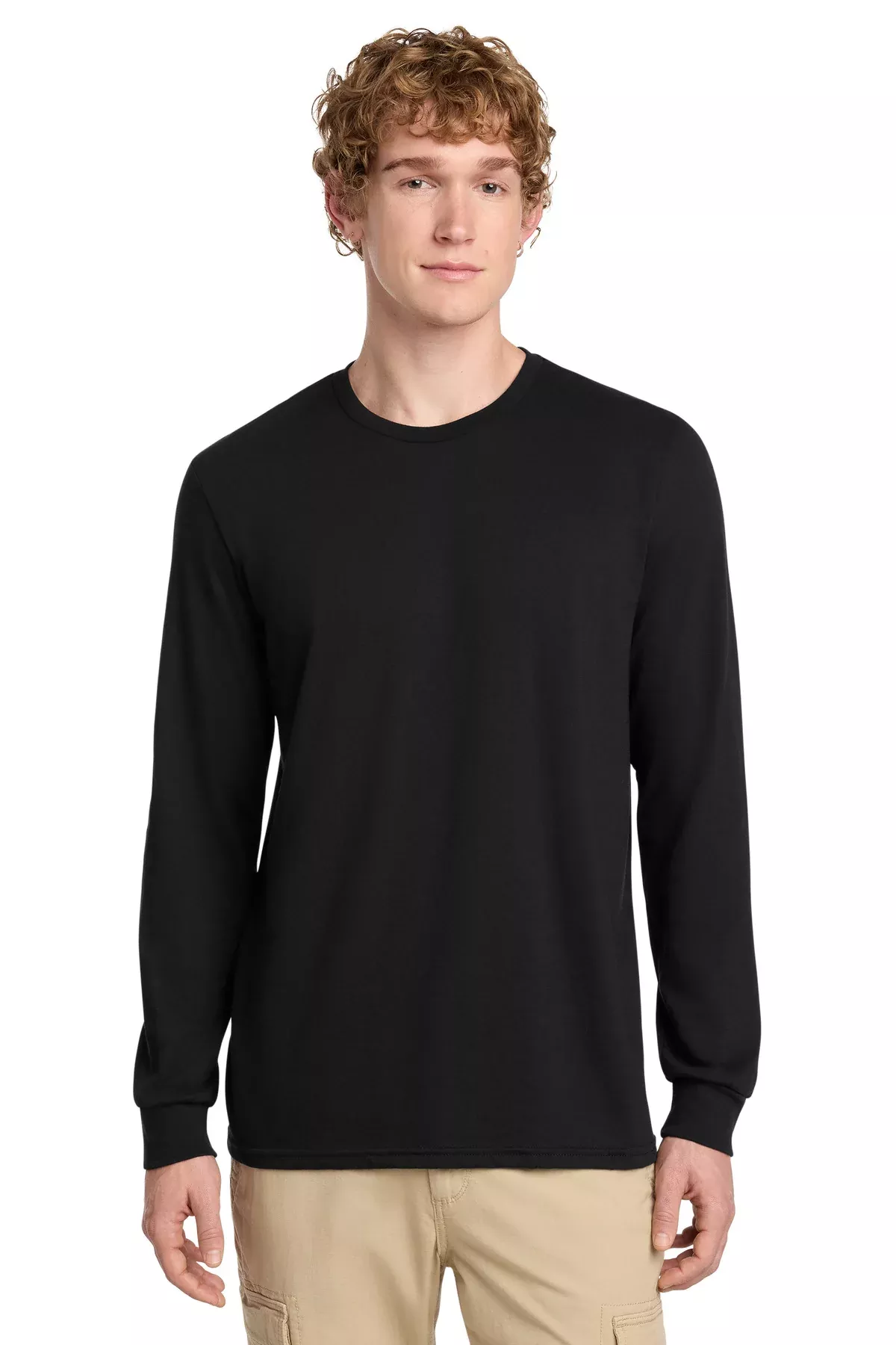 District Men's Perfect Blend CVC Long Sleeve Tee DT109