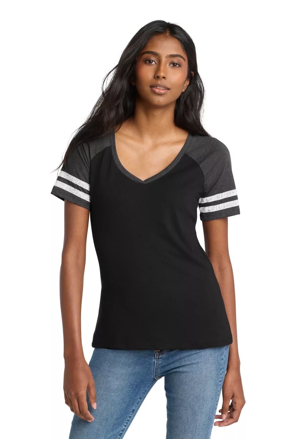 District Women'sGame V-Neck Tee