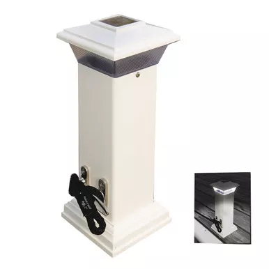 Dock Edge Cleatlite Solar Dock Light with SS Cleat
