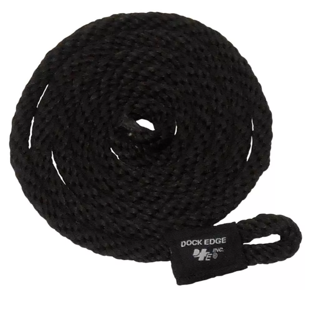 Dock Edge Fender Line - 3/8" x 5' - Black - 2-Pack - 91-566-F