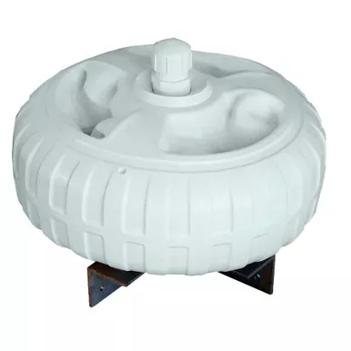 Dock Edge White 18-Inch Inflatable Dock Wheel