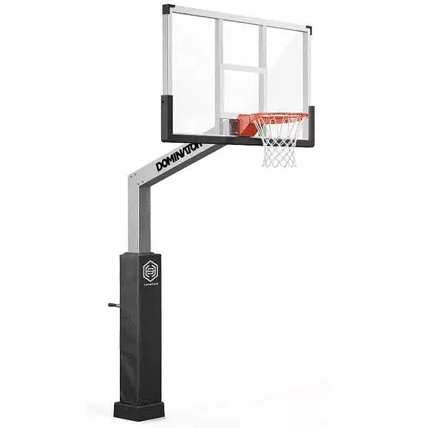 Dominator 72″ Glass Backboard Adjustable Basketball Hoop