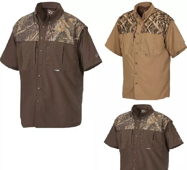 Drake Two Tone S/S Wingshooter's Shirt - CLOSEOUT