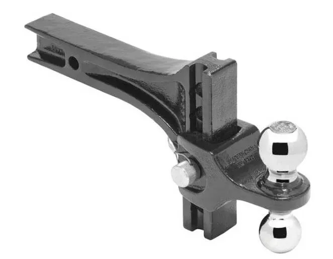 Draw-Tite Adjustable Trailer Hitch Ball Mount, 14,000 lbs. Capacity, Heavy Duty, Fits 2 in. Receiver, 4-3/4 in. Drop• 63070
