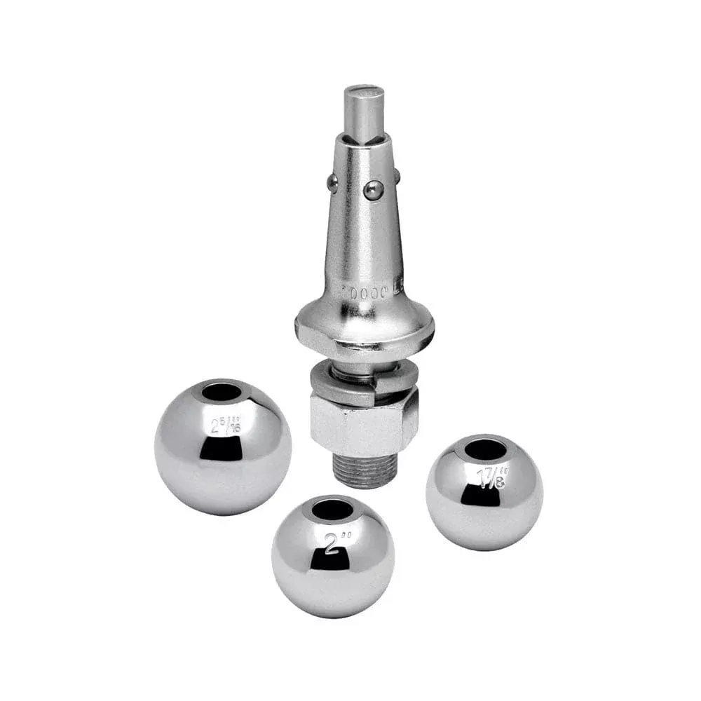 Draw-Tite Interchangeable Hitch Ball w/ 1 Shank – 1-7/8, 2, 2-5/16 Balls