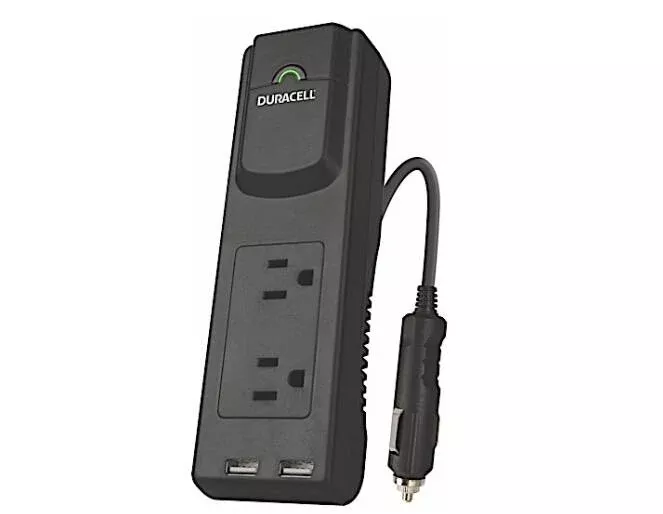 Duracell 175W 12 DC 115 AC Powerstrip Inverter• DRINVPS175